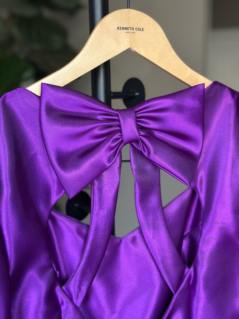 Alfred Angelo Purple Vintage Union Made Puff Sleeve High Low Prom Princess Dress